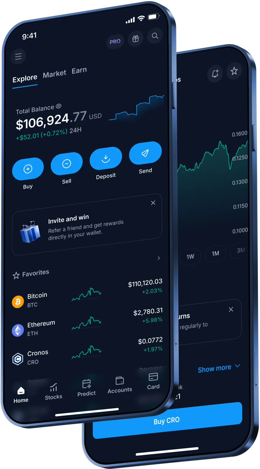 Trading app on mobile